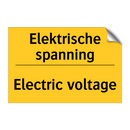 Elektrische spanning - Electric voltage