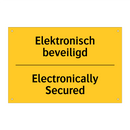 Elektronisch beveiligd - Electronically Secured