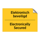 Elektronisch beveiligd - Electronically Secured