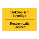Elektronisch beveiligd - Electronically Secured