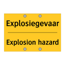 Explosiegevaar - Explosion hazard