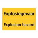 Explosiegevaar - Explosion hazard