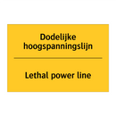 Dodelijke hoogspanningslijn - Lethal power line