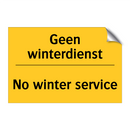 Geen winterdienst - No winter service