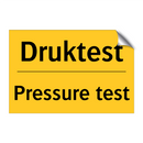 Druktest - Pressure test