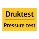 Druktest - Pressure test