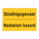 Stralingsgevaar - Radiation hazard