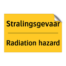 Stralingsgevaar - Radiation hazard