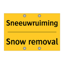 Sneeuwruiming - Snow removal