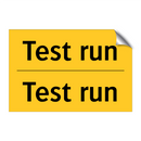 Test run