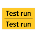 Test run