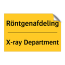 Röntgenafdeling - X-ray Department
