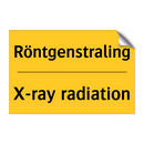 Röntgenstraling - X-ray radiation