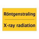 Röntgenstraling - X-ray radiation