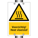 Voorzichtig! Heet vloeistof