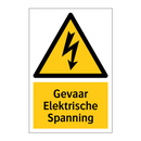 Gevaar Elektrische Spanning