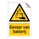 Gevaar van batterij
