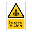 Gevaar voor insluiting