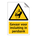 Gevaar voor insluiting in persbank
