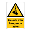Gevaar van hangende lasten