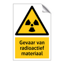 Gevaar van radioactief materiaal