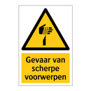 Gevaar van scherpe voorwerpen