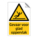 Gevaar voor glad oppervlak