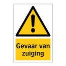 Gevaar van zuiging
