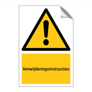 Verwijderingsinstructies
