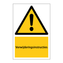 Verwijderingsinstructies