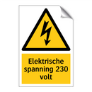 Elektrische spanning 230 volt