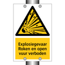 Explosiegevaar Roken en open vuur verboden