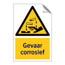 Gevaar corrosief