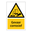 Gevaar corrosief