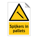 Spijkers in pallets