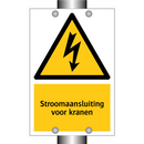 Stroomaansluiting voor kranen