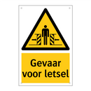 Gevaar voor letsel