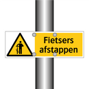 Fietsers afstappen