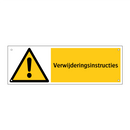 Verwijderingsinstructies