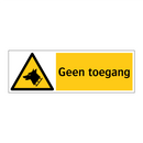 Geen toegang Geen toegang