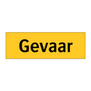 Gevaar