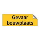 Gevaar bouwplaats