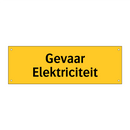 Gevaar Elektriciteit