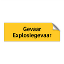 Gevaar Explosiegevaar