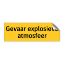 Gevaar explosieve atmosfeer