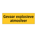 Gevaar explosieve atmosfeer