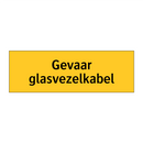 Gevaar glasvezelkabel