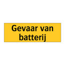 Gevaar van batterij