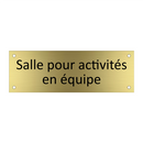 Salle pour activités en équipe
