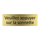 Veuillez appuyer sur la sonnette